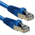 Lindy 47146 hálózati kábel Kék 0,5 M Cat6a S/FTP (S-STP)