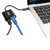 Tripp Lite U436-06N-GB-C USB-C-zu-Gigabit-Netzwerkadapter mit USB-C PD-Aufladung - Thunderbolt 3, Schwarz