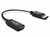Inca IDTH-07 video kabel adapter 0,2 m DisplayPort HDMI Type A (Standaard) Zwart