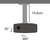 SBOX PM-101 projektor konzol Plafon Fekete, Ezüst