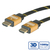 ITB RO11.04.5504 HDMI kábel 7,5 M HDMI A-típus (Standard) Fekete, Arany