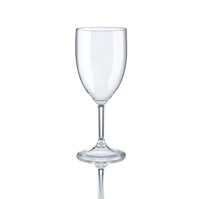 ARAVEN Weinglas aus SAN-Kunststoff mit 280ml Füllvermögen, durchsichtig