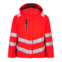 Safety Damen Winterjacke - XL - Rot/Schwarz - Rot/Schwarz | XL: Detailansicht 1