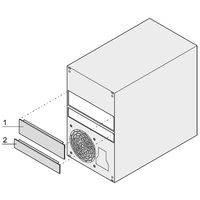 SCHROFF Abdeckung für Slim Line Laufwerke (CD/DVD) - ABDECKG.F. LAUFWERK SLIMLINE