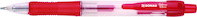 Długopis automatyczny żelowy DONAU z wodoodpornym tuszem 0,5mm, czerwony