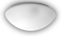 LED-Deckenleuchte / Deckenschale rund, Glas satiniert mit Klarrand, Ø 25cm
