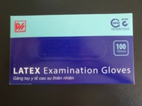 LATEX GLOVES PACK OF 100, LARGE