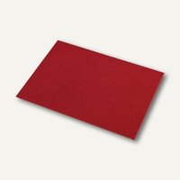 Rössler Briefhüllen mit Seidenfutter C6, nasskl., rosso gerippt