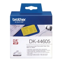 Brother P-Touch DK44605 Endlosetiketten 62x30,48 schwarz auf gelb,