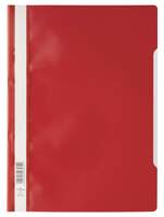 Durable Clear View A4 Document Folder - Red - Pack of 50