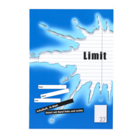 LIMIT A4 2fach rückendrahtgeheftetes Schulheft, Lineatur 27, 16 Blatt