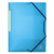 Oxford Eckspannermappe "2nd Life", DIN A4, mit aufgeklebtem Rückenschild, Eckspannerverschluss und 3 Einschlagklappen, transluzent, sortiert vier Farben