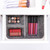 Relaxdays Schubladen Organizer Filz, Ordnungssystem Schreibtisch, HBT: 6,5 x 32 x 25 cm, 4 Fächer, Filzkorb, dunkelgrau