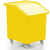 90 Litre Mobile Ingredients Trolley - Clear (R205A) - Yellow