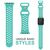 NALIA Breathable Bracelet Silicone Smart Watch Strap compatible with Apple Watch Strap SE & Series 8/7/6/5/4/3/2/1, 38mm 40mm 41mm, Fitness Watch Band, Men & Women Mint Green
