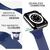 NALIA Metallo Acciaio Cinturino Smart Watch compatible con Apple Watch Bracciale SE Series 8/7/6/5/4/3/2/1, 38mm 40mm 41mm, Milanese per iWatch Orologio Donna Uomo Blu