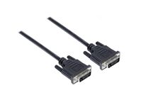 Anschlusskabel DVI-D 24+1 Stecker an Stecker, schwarz, 0,5m, Good Connections®