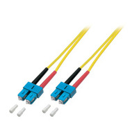 Duplex Jumper SC/SC, 9/125µ 7.5 m, OS2, LSZH, gelb