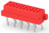 Buchsenleiste, 10-polig, RM 1.27 mm, gerade, rot, 1-215079-0
