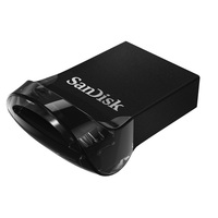 SanDisk Pendrive - 256GB Cruzer Fit Ultra (130 MB/s, USB 3.1, fekete)