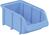 Üres tároló doboz, csavartartó doboz 165 mm x 100 mm x 75 mm kék színű Alutech