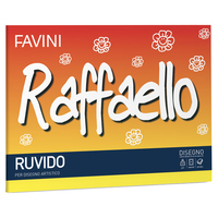Album da Disegno Raffaello Favini - 24x33 cm - Ruvido - 100 g - A104614 (Bianco