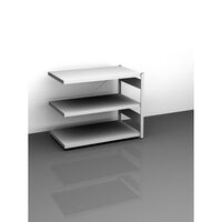 Sideboard shelving unit, light grey