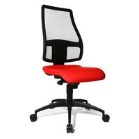 Ergonomic swivel chair, back rest height 680 mm