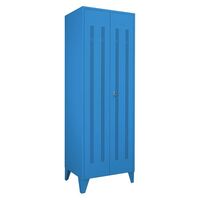 Steel locker with stud feet