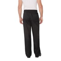 Chef Works Essential Baggy Pants in Black - Polycotton with Pockets - 2XL