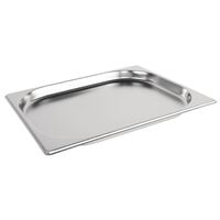 Vogue Stainless Steel 1/2 Gastronorm Pan with Overhanging Rim 20mm Deep - 1.2L