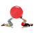 GYMNIC Gymnastikball Sitzball Yogaball Bürostuhl Büroball Fitnessball 120 cm ROT, rot