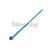 Fluorescent coloured plastic cable ties, blue