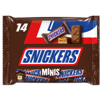 Snickers Minis, Riegel, Schokolade, 275g Beutel