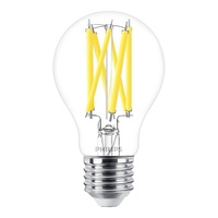 LED Lampe MASTER LEDBulb, A60, E27, 10,5W, 2700K, klar, dimmbar