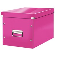 Tároló doboz LEITZ Click&Store L méret kocka rózsaszín