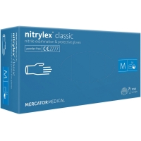 Mercator® nitrylex® classic eldobható nitril kesztyű, meret M, 100 darab