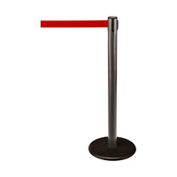 Barrier Post / Barrier Stand "Guide 28" | anthracite red similar to Pantone 186 C 4000 mm