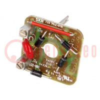 Insert; with bridge rectifier,with varistor; GDME; 2A; 250V