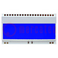 Éclairage; EADOGM081,EADOGM162,EADOGM163; LED; 55x31x3,6mm; bleu