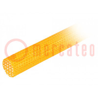 Polyester braid; ØBraid : 31.8mm; polyester; orange; -70÷125°C
