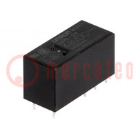 Relay: electromagnetic; DPDT; Ucoil: 48VDC; Icontacts max: 8A; PCB