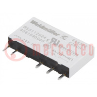 Relè: elettromagnetico; SPDT; Ubobina: 24VDC; 6A; max.250VAC; THT