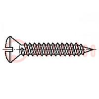 Screw; 3.5x13; Head: countersunk; slotted; 1mm; hardened steel