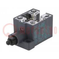 Limit switch; plastic plunger; NO + NC; 10A; max.400VAC; IP20