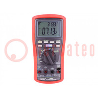Meter: insulation resistance; LCD; Sampling: 5x/s; 2uF÷20mF