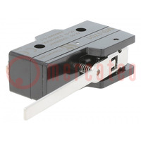 Microswitch SNAP ACTION; 15A/250VAC; 0.3A/220VDC; with lever