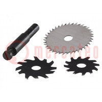 Universal set of cutters; for drills; tool steel