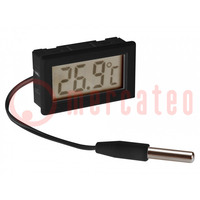 Multiméter: hőmérséklet; digitális; panelre; LCD; Hőm: -50÷100°C