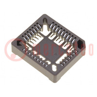 Socket: integrated circuits; PLCC32; SMT; phosphor bronze; 1A